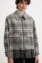 Pepe Jeans kurtka z dodatkiem wełny szary PL4024341