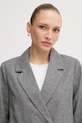 Pepe Jeans marynarka z domieszką wełny szary PL4024351
