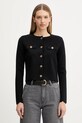 Twinset kardigan pozostałe czarny 252TP320A