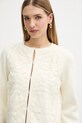 Twinset kardigan z dodatkiem wełny beżowy 252TT3453