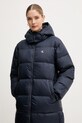 Péřová bunda Calvin Klein Jeans námořnická modř LV047D502G