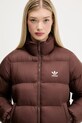 adidas Originals kurtka Short Puffer brązowy JX2948