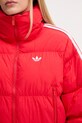 adidas Originals kurtka Cropped Puffer JX2966 czerwony