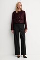 Tommy Hilfiger kurtka z wełną WW0WW47446 bordowy AW25