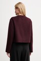 Odzież Tommy Hilfiger kurtka z wełną WW0WW47446 bordowy