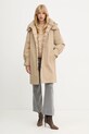 Пухено яке с две лица Luisa Spagnoli 542257 бежов AW25