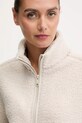 Fleecová mikina Jack Wolfskin HIGH CURL béžová A65074