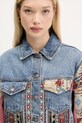 Desigual kurtka jeansowa BOHO niebieski 25WWED10
