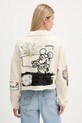 Desigual kurtka bawełniana DISNEY MICKEY beżowy 25WWSK16
