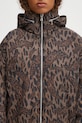Bavlnená bunda Fiorucci Nylon Banimalier Print Zip Up hnedá W02FPOJA440NY01BR01
