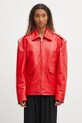 Одяг Шкіряна куртка Fiorucci Cupid Print Red Leather Aviator W02FPLJA321LE01RD01 червоний