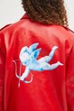 Fiorucci kurtka skórzana Cupid Print Red Leather Aviator czerwony W02FPLJA321LE01RD01