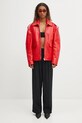 Шкіряна куртка Fiorucci Cupid Print Red Leather Aviator W02FPLJA321LE01RD01