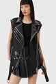 AllSaints bezrękawnik skórzany BILLIE W051LC