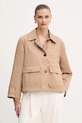 Marella płaszcz dwustronny z dodatkiem wełny 2523026021200 beżowy AW25
