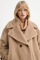 Μάλλινο παλτό Marella μπεζ 2523086091200