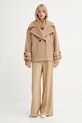 Marella płaszcz wełniany 2523086091200 brązowy AW25