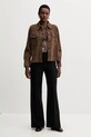 Semišová košile Marella 2523446041200 hnědá AW25