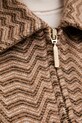 Missoni kurtka z dodatkiem wełny DS25WC1F.BC005R brązowy