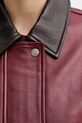 Rag & Bone kurtka skórzana bordowy RA5A25F0MCR