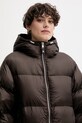 Péřová bunda Tommy Hilfiger hnědá WW0WW46543