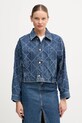 Τζιν μπουφάν Calvin Klein Jeans χωρίς κουκούλα μπλε LV047D749G