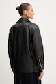 Ρούχα Δερμάτινo jacket BOSS 50547474 μαύρο
