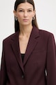 Σακάκι με προσθήκη μάλλινου υφάσματος Filippa K μπορντό 31825.FK
