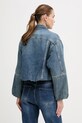 Odzież Calvin Klein Jeans kurtka jeansowa bawełniana LV047D725G niebieski