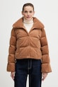 Μπουφάν από κοτλέ πουπουλένιο ύφασμα Calvin Klein Jeans μόνωση καφέ LV044D527G