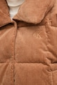 Μπουφάν από κοτλέ πουπουλένιο ύφασμα Calvin Klein Jeans LV044D527G καφέ