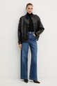 MICHAEL Michael Kors kurtka skórzana MF520IXFAF czarny AW25
