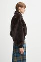 Coperni kurtka Faux Fur Bomber brązowy COPBL33F9015