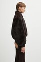 Coperni kurtka Faux Fur Bomber brązowy COPBL33F9015