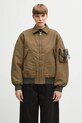 Coperni kurtka Bomber bez kaptura zielony COPBL32F3003