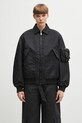 Coperni kurtka Bomber bez kaptura czarny COPBL32F3003