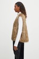 Двостороння безрукавка Andersson Bell Curved Placket Reversible Faux-Fur Vest awa722u коричневий AW25