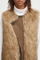 Двостороння безрукавка Andersson Bell Curved Placket Reversible Faux-Fur Vest awa722u