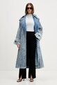 Hugo Blue płaszcz 50546827 niebieski AW25