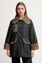 Barbour kurtka bawełniana x Farm Rio nieocieplane zielony LWX1504