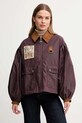 Barbour kurtka woskowana x Farm Rio LWX1505 bordowy AW25
