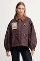 Voštana jakna Barbour x Farm Rio LWX1505 bordo AW25