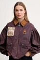 Barbour kurtka woskowana x Farm Rio bordowy LWX1505
