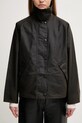 Barbour kurtka bawełniana Transport Wax Jacket zielony LWX1410OL71
