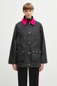 Barbour kurtka Icons Modern Beadnell Wax Jacket bez kaptura granatowy LWX1492NY92