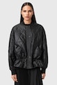 AllSaints kurtka bomber ALII bez kaptura czarny W051OD