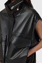 Ρούχα Δερμάτινο γιλέκο AllSaints CLAY W040LD μαύρο