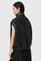AllSaints bőr mellény CLAY fekete W040LD