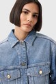 Džínová bunda AllSaints LUCA W031OD modrá AW25
