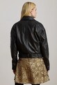 Lauren Ralph Lauren kurtka skórzana 200P01414 czarny AW25